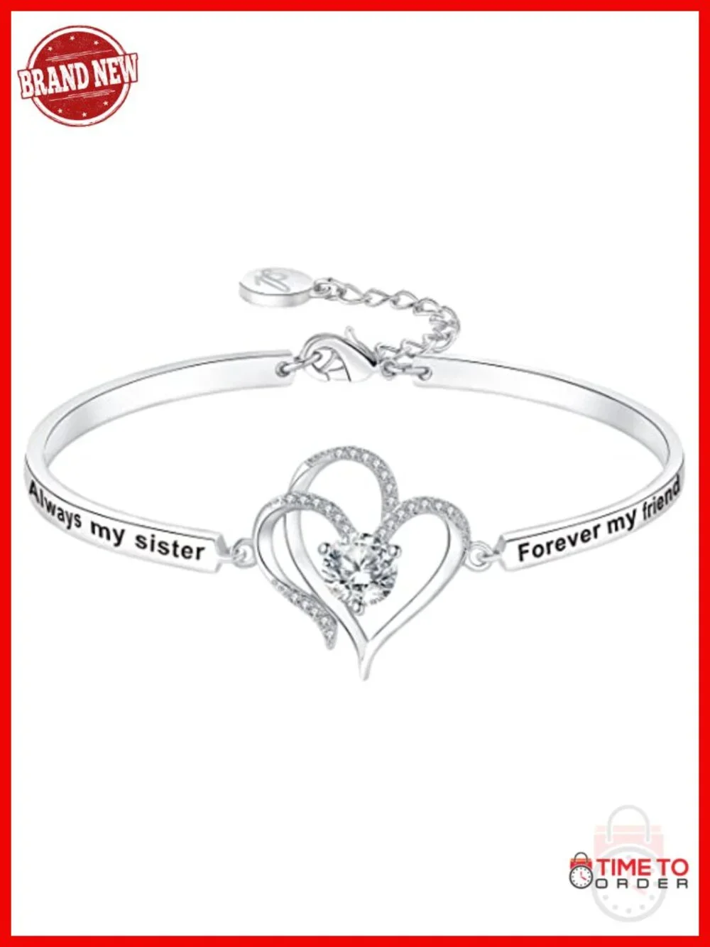 Badass Sister Bangle Bracelet Engraved Gift for Best Friend Women Jewelry